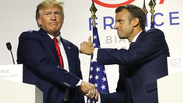 Macrons handlekraft og Trumps isolation dominerer G7-topmøde