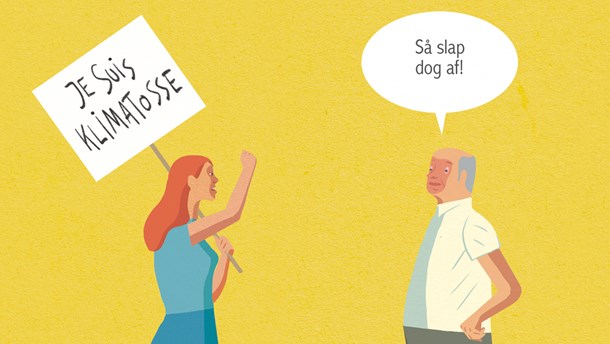 Klimaforkæmperen er en ung, rød, veluddannet kvinde