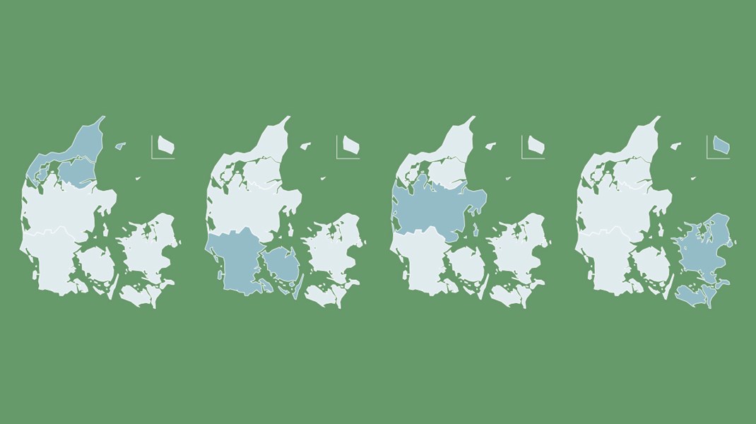 Hvem løber med sejren i de fire regioner?